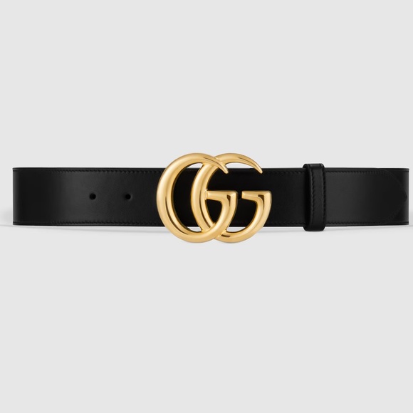 Gucci Black and Gold Statement Belt - Size 90/36 - Picture 1 of 14